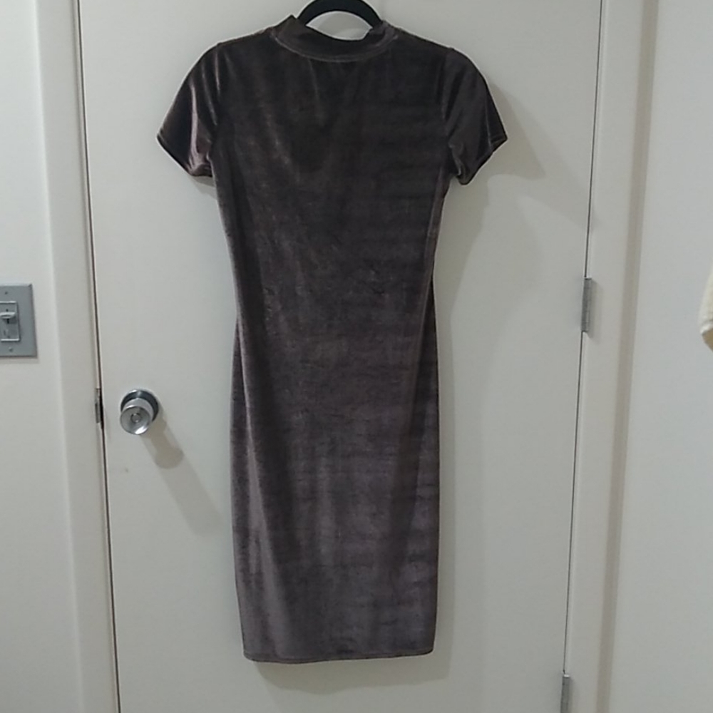 Super Sexy Velour Fitted Dress